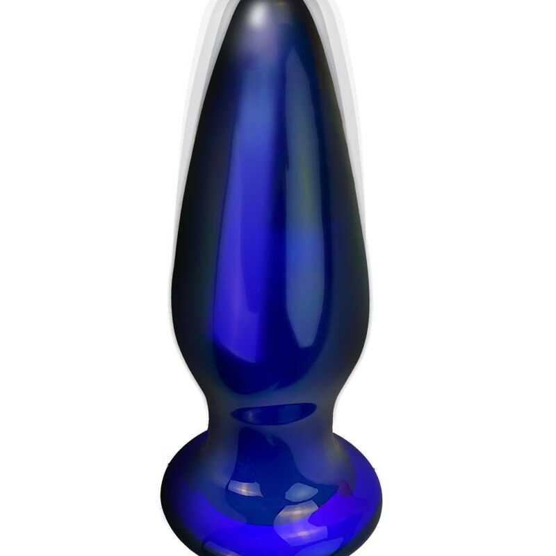 Toyjoy-The Shining Analplug Vibrierend in Flasche-5 Geschwindigkeiten · Spielzeug aus Glas & Metall (Bild 5)