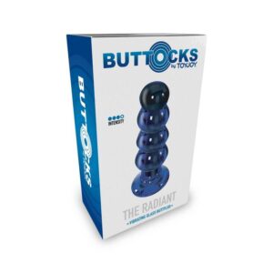 Toyjoy-Buttocks the Radiant Analplug aus Vibrationsglas-5 · Spielzeug aus Glas & Metall (Bild 2)