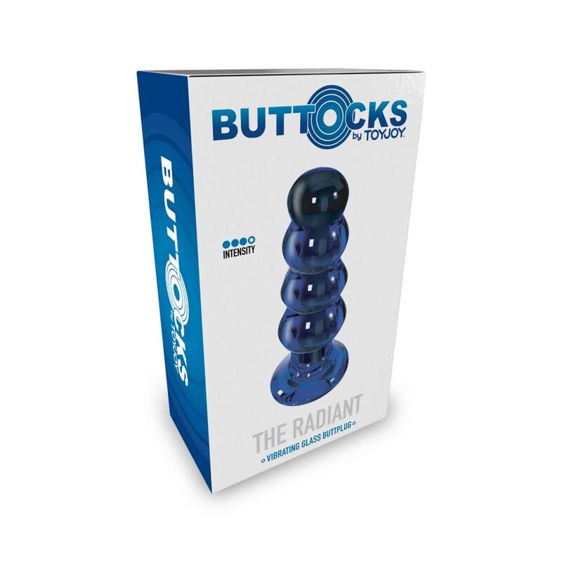 Toyjoy-Buttocks the Radiant Analplug aus Vibrationsglas-5 · Spielzeug aus Glas & Metall (Bild 2)