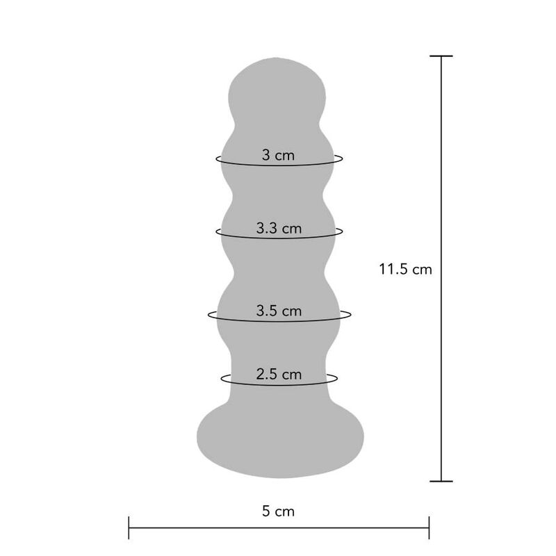 Toyjoy-Buttocks the Radiant Analplug aus Vibrationsglas-5 · Spielzeug aus Glas & Metall (Bild 7)