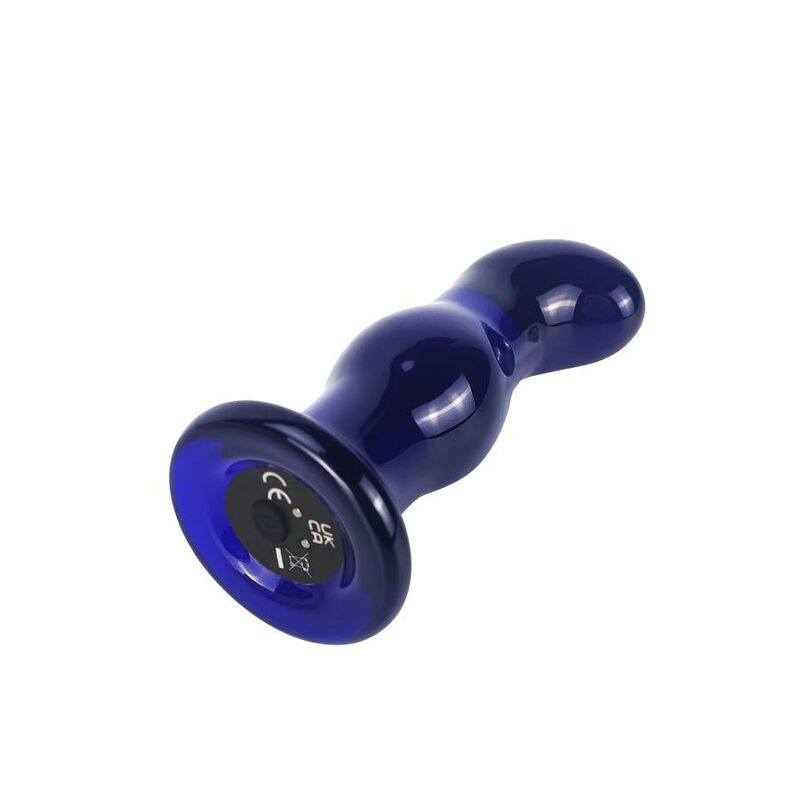 Toyjoy-The Gleaming Analplug Vibration in Glas-5 Geschwindigkeiten · Spielzeug aus Glas & Metall