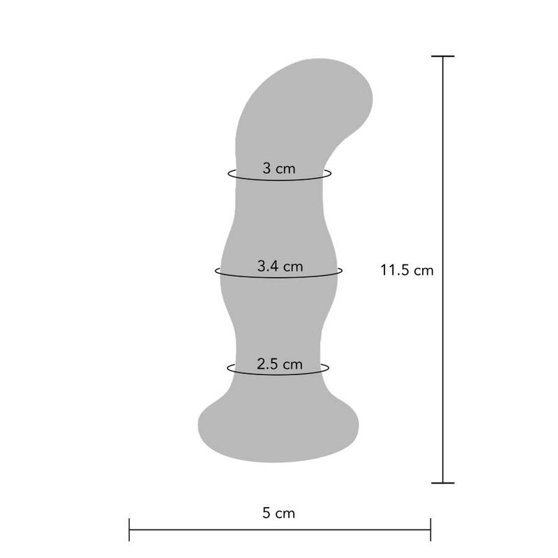 Toyjoy-The Gleaming Analplug Vibration in Glas-5 Geschwindigkeiten · Spielzeug aus Glas & Metall (Bild 2)