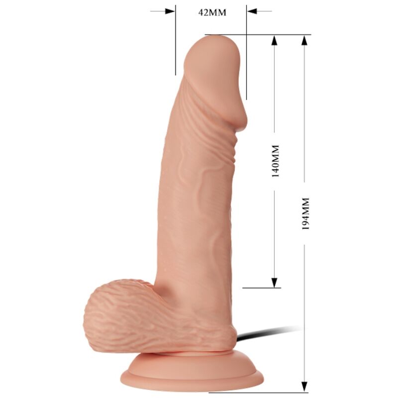 Baile-Treffen Schöne Zebulon Dildo Realistische Vibration 19.4 cm · Vibratoren (Bild 7)