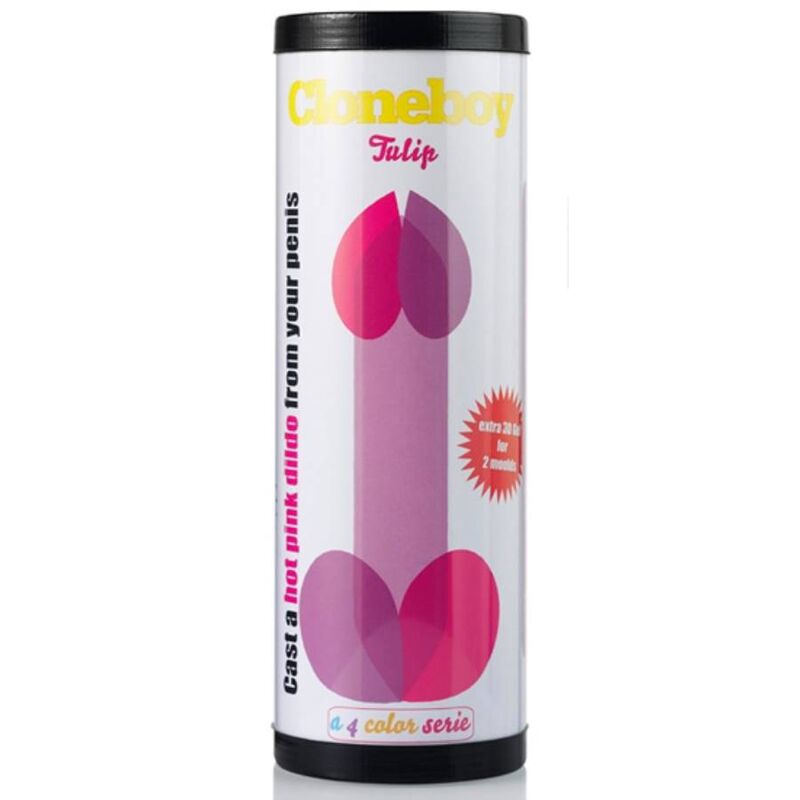 Cloneboy-Dildo Tulip Intensiv-Rosa-Silikon
