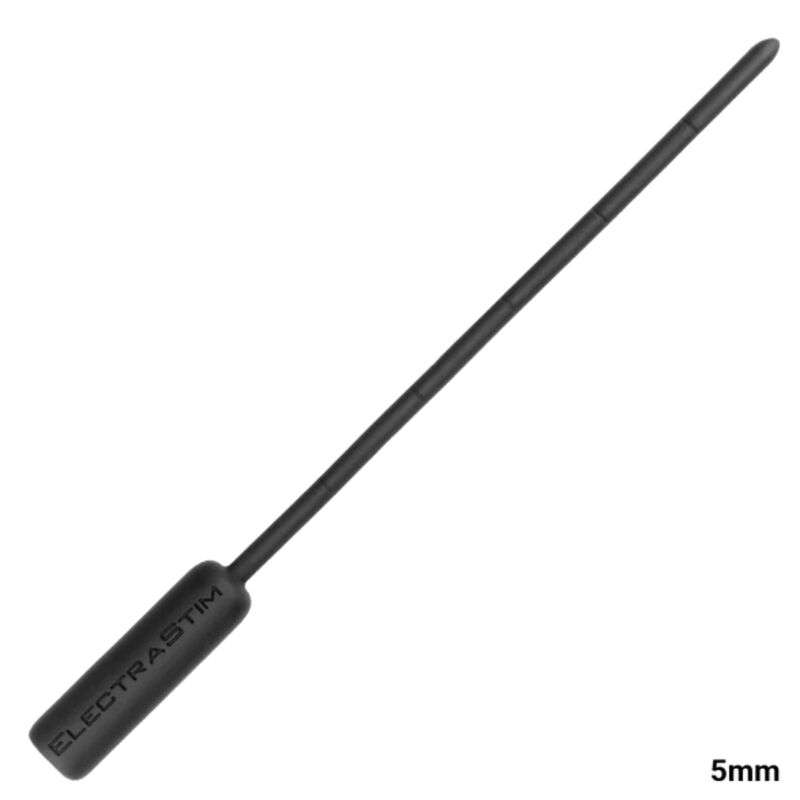 Electrastim-Elektrosex Harnröhrensonde aus flexiblem Silikon 5 mm