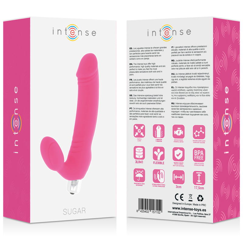 Intense High Tech-Zucker Sieben Geschwindigkeit Silikon Medical Fuchsia-7 · Vibratoren (Bild 5)