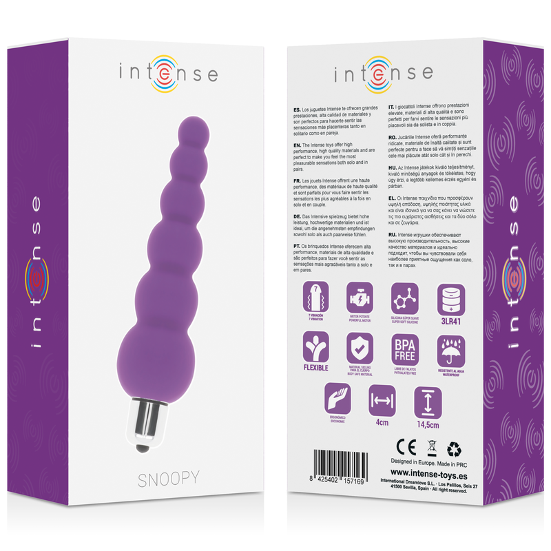 Intense Anal Toys-Snoopy 7 Silikongeschwindigkeit Flieder-7 Geschwindigkeiten · Vibratoren (Bild 3)