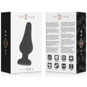 Intense Anal Toys-Pio L Analplug Silikon Schwarz, 13 Cm · Sextoys (Bild 4)