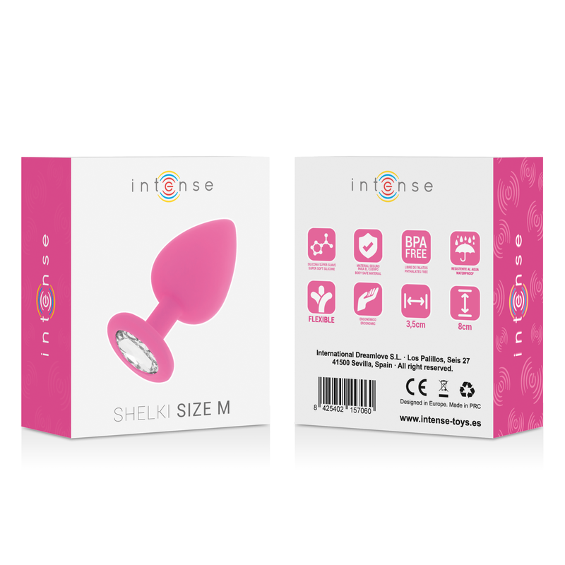Intense Anal Toys-Shelki M Anal Plug Fuchsia-Silikon, Wasserdicht · Sextoys (Bild 6)