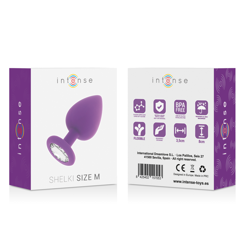 Intense Anal Toys-Shelki M Analplug Flieder-Silikon · Sextoys (Bild 5)