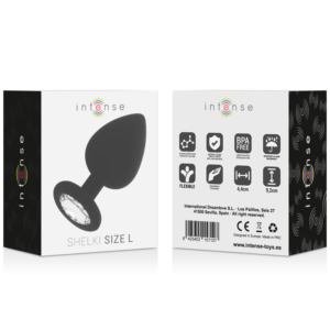 Intense Anal Toys-Shelki L Analplug Schwarz-Silikon, Wasserdicht · Sextoys (Bild 3)