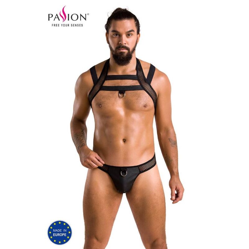 PASSION - 043 SET JACOB NEGRO L/XL Passion-043 Set Jacob Schwarz · Herrenunterwäsche