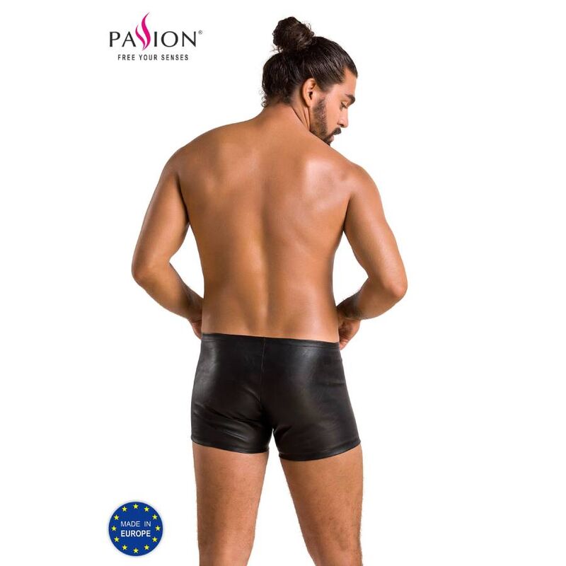 Passion-049 Short Schwarz Mat, ökologische Haut · Herrenunterwäsche (Bild 6)