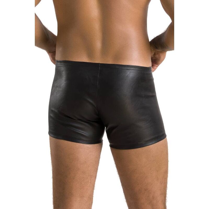 Passion-049 Short Schwarz Mat, ökologische Haut · Herrenunterwäsche (Bild 5)