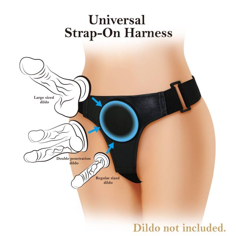 Harness Collection-Harness Universal Schwarz-ABS, Wasserdicht · Strap-on & Harness (Bild 3)