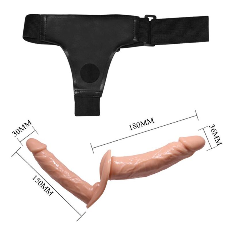 Baile Harness Collection-Ultra Dildo Double Passion mit Harness-TPR · Strap-on & Harness (Bild 5)