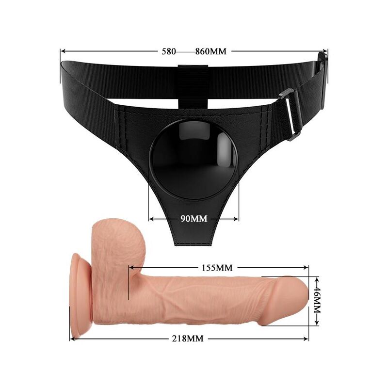 Harness Collection-Slip-harness Universal mit Dildo Jerry 21.8 cm · Strap-on & Harness (Bild 6)