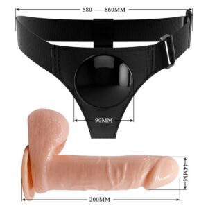 Harness Collection-Slip Universale Harness mit Dildo Tom 20 cm · Strap-on & Harness (Bild 7)