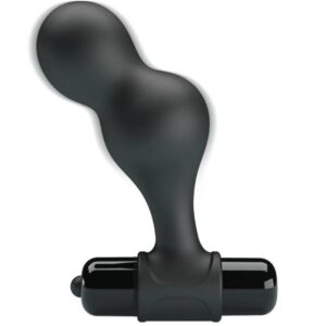 Mr Play-Anal vibrierende Stecker aus Silikon Schwarz-10 Geschwindigkeiten · Sextoys