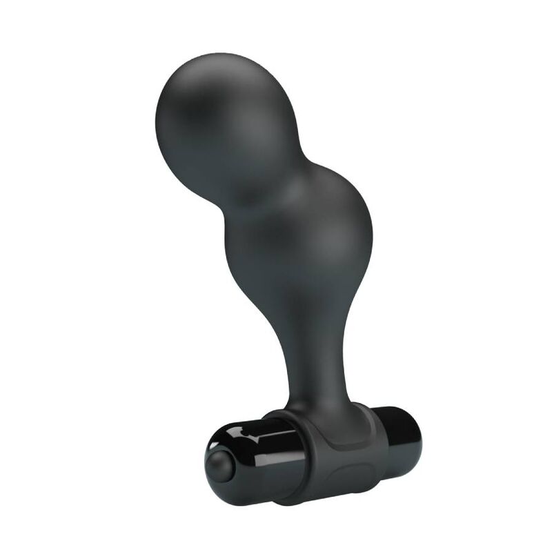 Mr Play-Anal vibrierende Stecker aus Silikon Schwarz-10 Geschwindigkeiten · Sextoys (Bild 2)