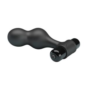Mr Play-Anal vibrierende Stecker aus Silikon Schwarz-10 Geschwindigkeiten · Sextoys (Bild 4)