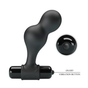Mr Play-Anal vibrierende Stecker aus Silikon Schwarz-10 Geschwindigkeiten · Sextoys (Bild 5)