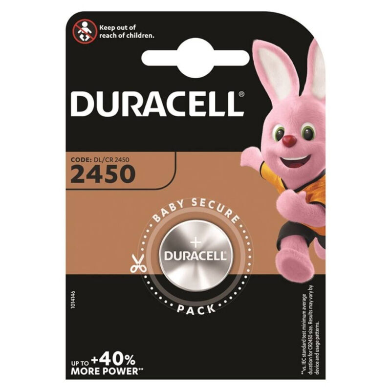 Duracell-Lithium-Knopfzelle CR2450 3V, 1 Stk.