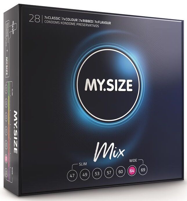 My Size Mix-Mischung von Kondome 64 mm, 28 Stk. · Kondome