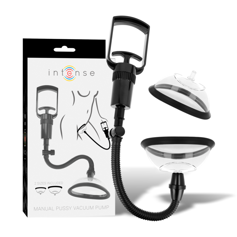 Intense Fun Toys-Manuelle Vaginalpumpe mit zwei Saugglocken