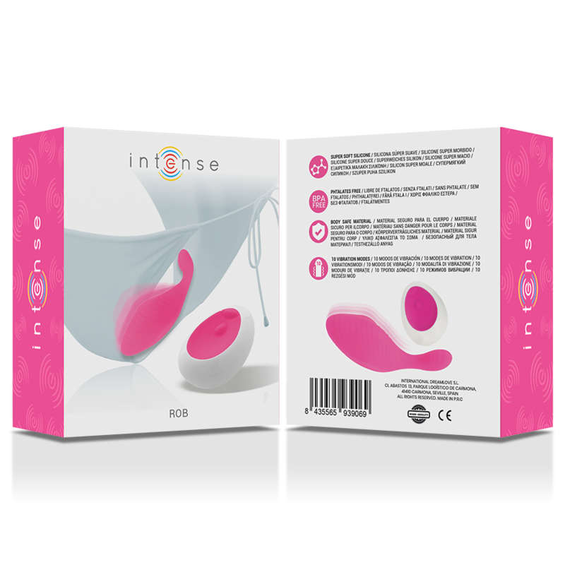Intense Remote Control-Panty mit Fernbedienung Rosa-Silikon, 10 Geschwindigkeiten · Vibratoren (Bild 4)