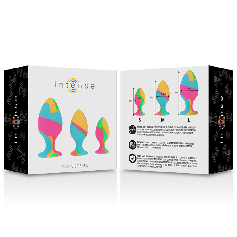 Intense Anal Toys-Mehrfarbiges Silikon-Saugnapf-Stift-Set · Sextoys (Bild 5)