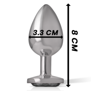 Intense-Analplug aus Metall mit dekorativem Stein · Spielzeug aus Glas & Metall (Bild 6)