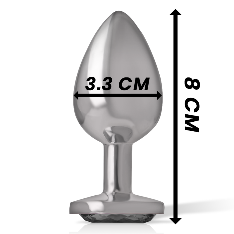 Intense-Analplug aus Metall mit dekorativem Stein · Spielzeug aus Glas & Metall (Bild 6)