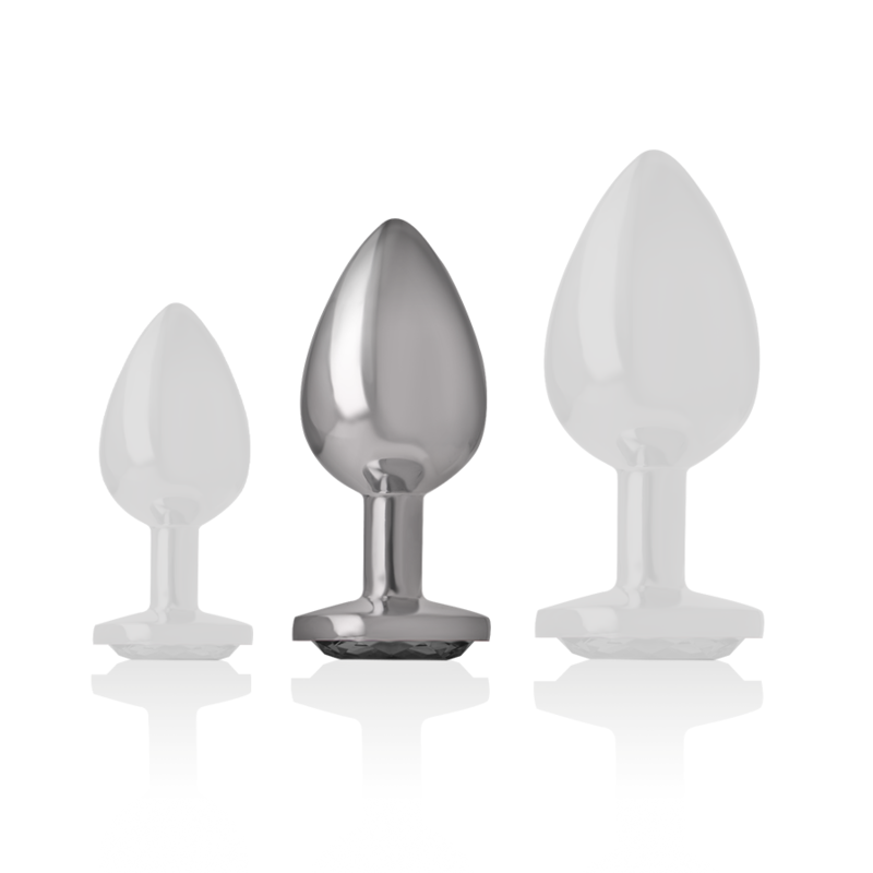 Intense-Analplug aus Metall mit dekorativem Stein · Spielzeug aus Glas & Metall (Bild 2)
