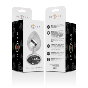 Intense-Analplug aus Metall mit dekorativem Stein · Spielzeug aus Glas & Metall (Bild 5)