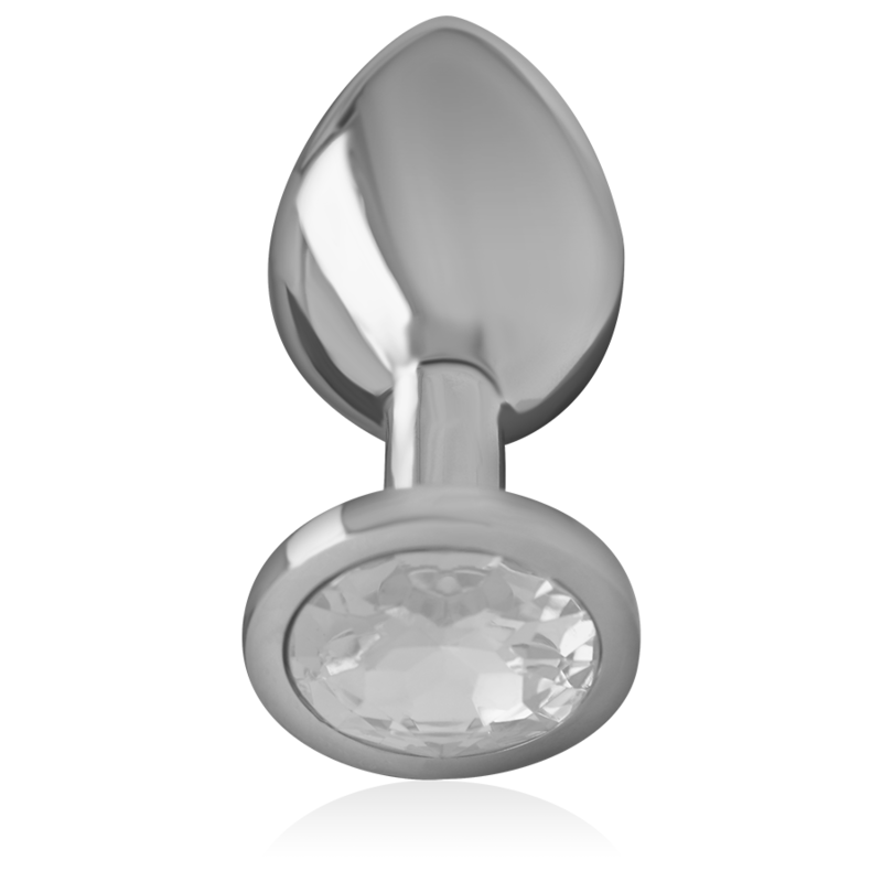 Intense Anal Toys-Analplug Metall Aluminium mit Kristall-Silber, Größe L · Spielzeug aus Glas & Metall (Bild 5)