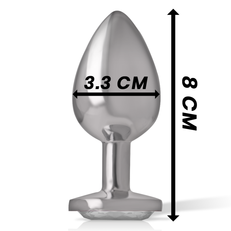 Intense Anal Toys-Analplug Metall Aluminium mit Kristall · Spielzeug aus Glas & Metall (Bild 6)