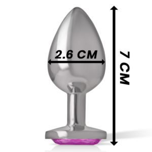 Intense Anal Toys-Analplug aus Aluminiummetall mit Rosa-Größe Kristall S · Spielzeug aus Glas & Metall (Bild 6)