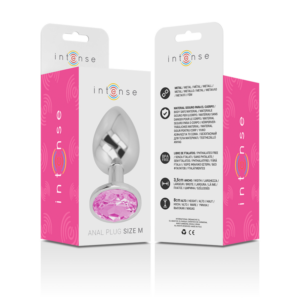 Intense Anal Toys-Analplug aus Aluminiummetall mit Rosa-Größe Kristall · Spielzeug aus Glas & Metall (Bild 5)