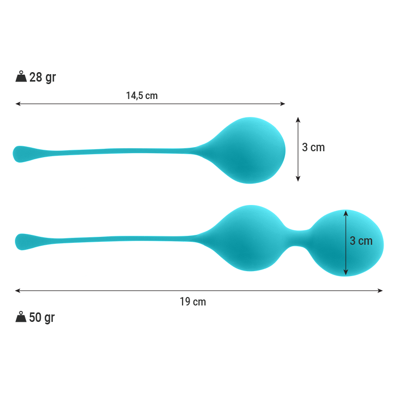 Intense Health Kegel-Set Liebeskugeln Kendall Silikon · Sextoys (Bild 5)