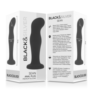 Black&silver-Sean Analplug Premium Silikon Schwarz · Vibratoren (Bild 6)