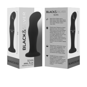 Black&silver-Sean Analplug Premium Silikon Schwarz · Vibratoren (Bild 4)