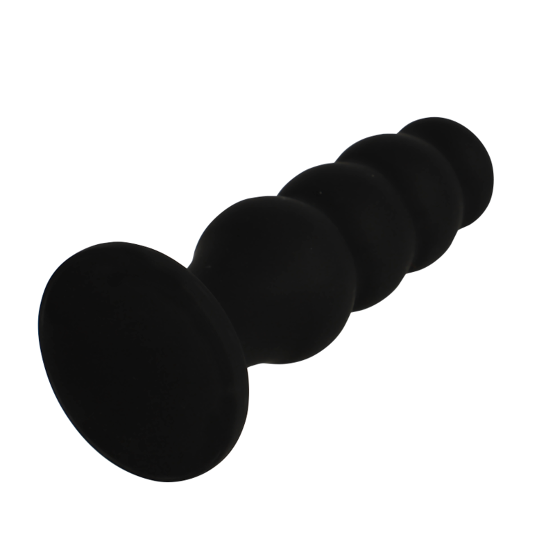 Black&silver-Scott Premium Silikon Analplug Schwarz · Vibratoren (Bild 3)