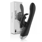 Black&silver-Dj. Adam Vibrator Rabbit Silikon Wiederaufladbar · Vibratoren