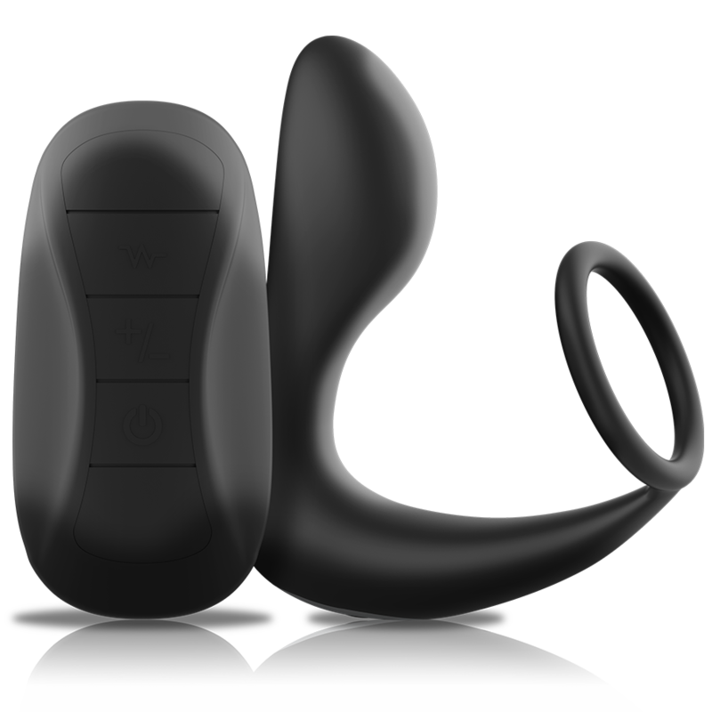 Black&silver-Analmassage mit Fernbedienung Wiederaufladbar aus Silikon · Vibratoren