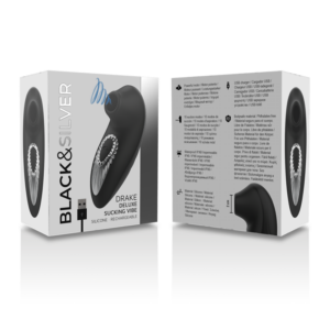 Black&silver-Drake Deluxe Stimulator von Wiederaufladbar · Vibratoren (Bild 2)
