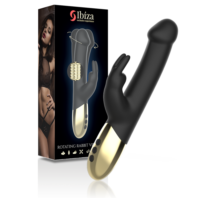 Ibiza Technology-Vibrator Rotationsrabbit-Silizium, 10 Geschwindigkeiten, USB · Vibratoren (Bild 8)