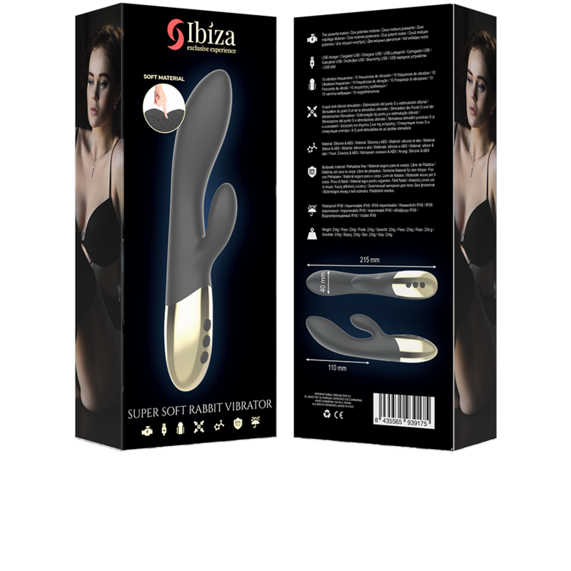 Ibiza Technology-Vibrator Rabbit Super Soft-Silikon, 10 Geschwindigkeiten · Vibratoren (Bild 9)