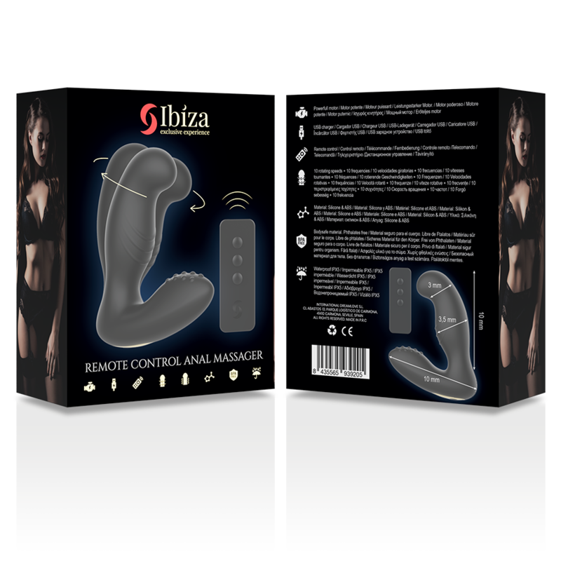 Ibiza Technology-Anal-Massagegerät mit Fernbedienung 10 X 3.5 cm · Vibratoren (Bild 10)