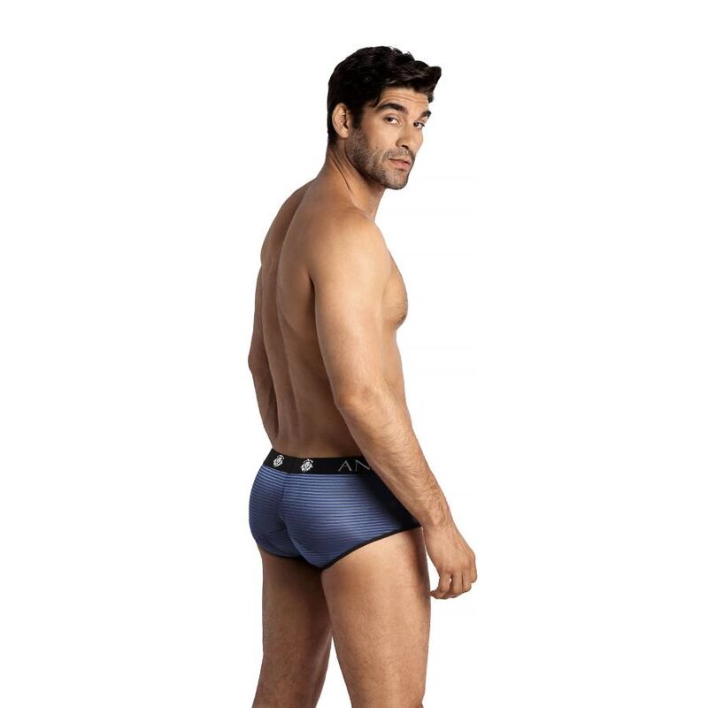 Anais Men-Naval Boxer Brief Tülle mit satinierten Streifen · Herrenunterwäsche (Bild 2)